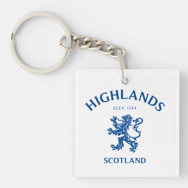 HIGHLANDS Scotland Key Ring (Front)