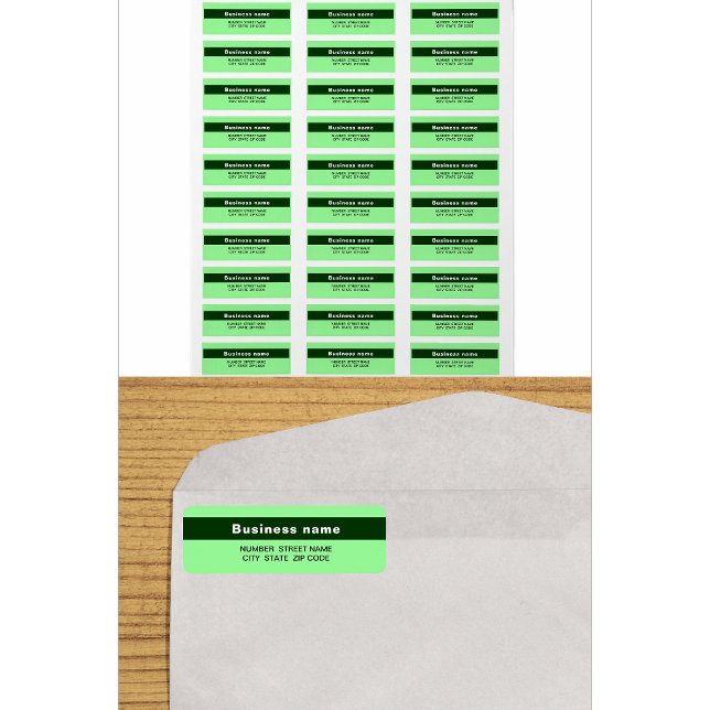 Highlighted Brand Name | Green Return Address (Creator Uploaded)