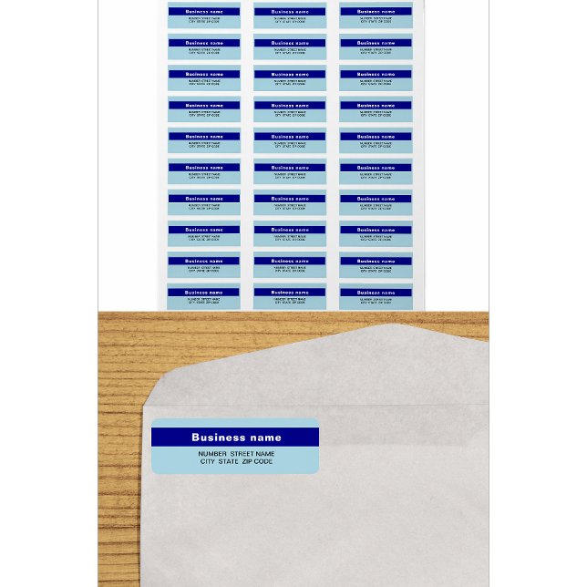 Highlighted Brand Name | Light Blue Return Address (Creator Uploaded)
