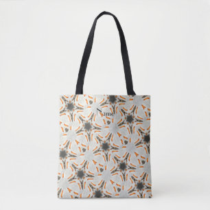 highlighted moorish stars tote bag