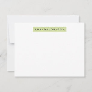 Highlighter A2 Stationery - Sage Green Card