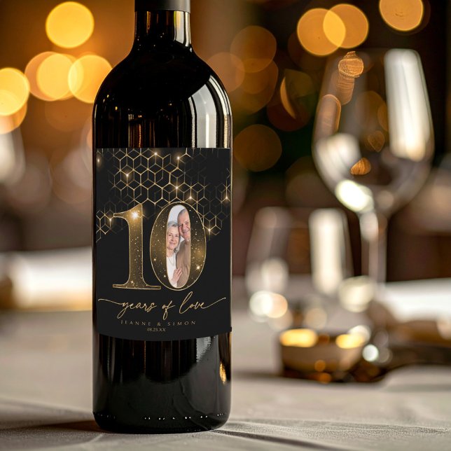 Highlights Gold 10th Anniversary Photo ID1165 Wine Label (Creator Uploaded)