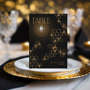 Highlights Honeycomb Geometric Table Number ID1165