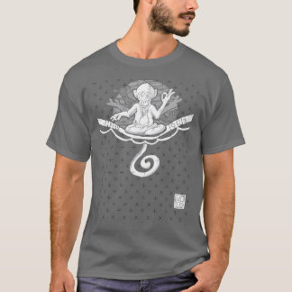 Highline Monkey White retro retro T-Shirt