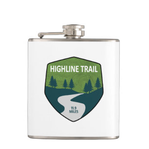 Highline Trail Glacier National Park Hip Flask