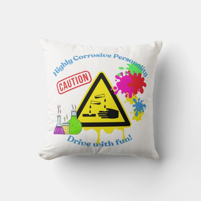 Highly Corrosive Personality Class 8 ADR Trucker Cushion (Front)