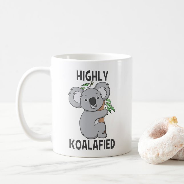 Highly Koalafied Koala Coffee Mug (With Donut)