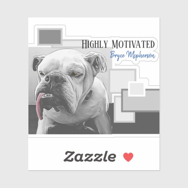 Highly motivated bulldog (Sheet)