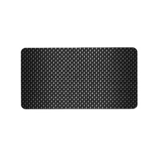 Highly Realistic Carbon Fibre Textured Label