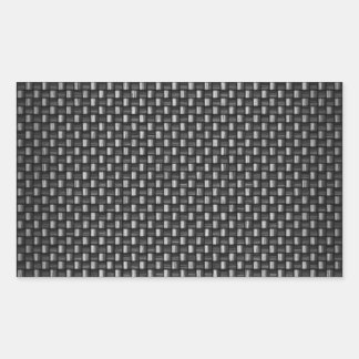 Highly Realistic Carbon Fibre Textured Rectangular Sticker