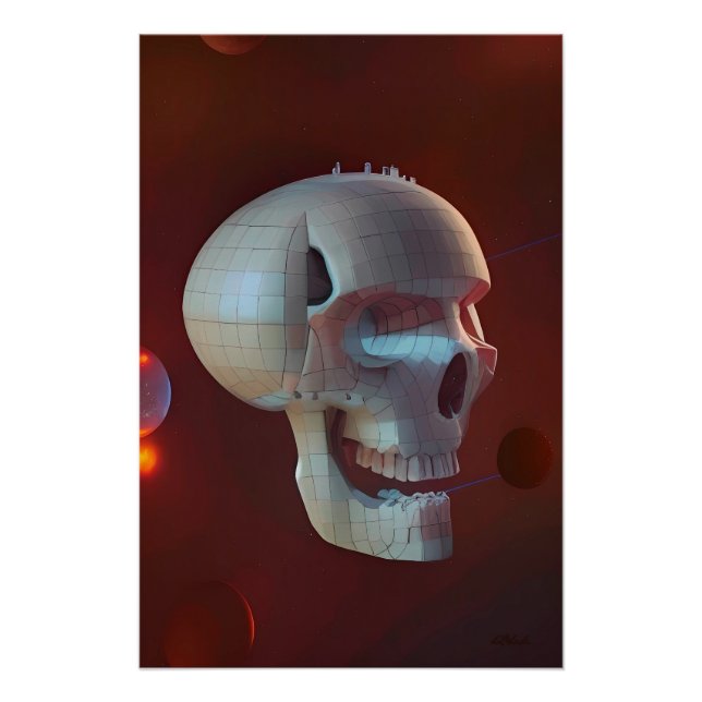 Highrise Living on Skull Asteroid 42-C Poster (Front)
