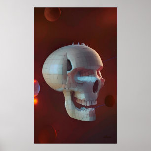 Highrise Living on Skull Asteroid 42-C Poster