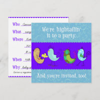 Hightailin' It Invitation Template Version Two