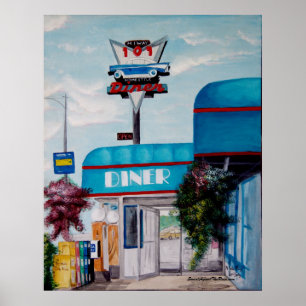 Highway 101 Diner Poster