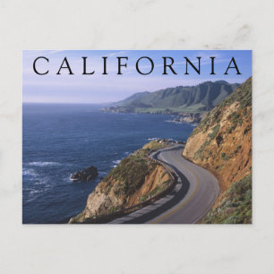 Highway 1 Carmel California Happy Birthday Postcard