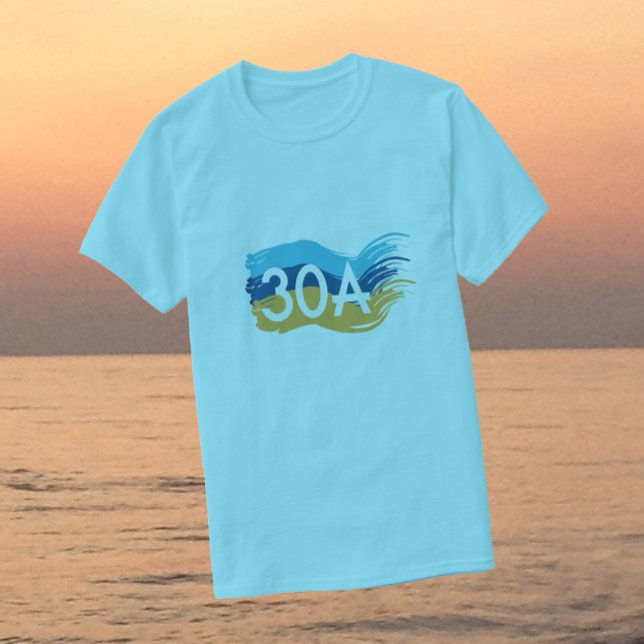 Highway 30A Florida Beach Swash T-Shirt (Creator Uploaded)