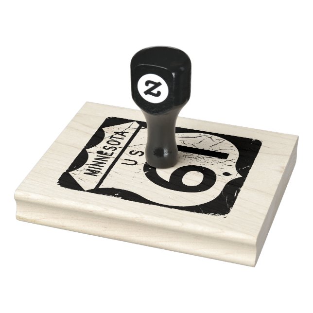 Highway 61 Sign Rubber Stamp (Stamp)