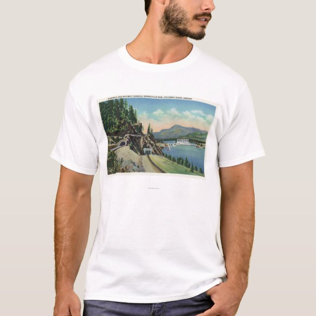 Highway and Railway Tunnels near Bonneville T-Shirt (Front)