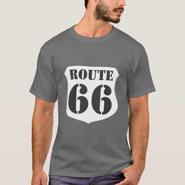 Highway sign t-shirt - Route 66 - Customisable (Front)