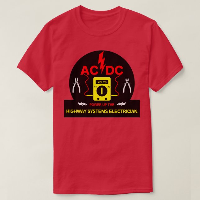 Highway Systems Electrician Apprentice Sparky Gift T-Shirt (Design Front)