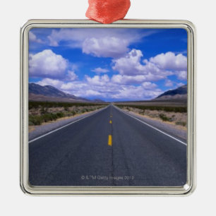 Highway Through Death Valley, California Metal Tree Decoration