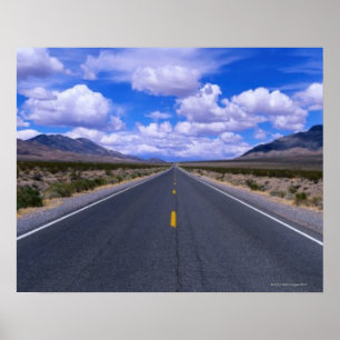 Highway Through Death Valley, California Poster