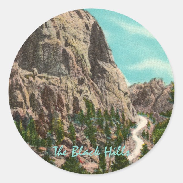 Highway to Mt. Rushmore Stickers (Front)