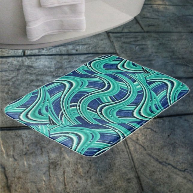 Highways Bath Mat (This Highways Bath Mat comes with matching shower curtain!)