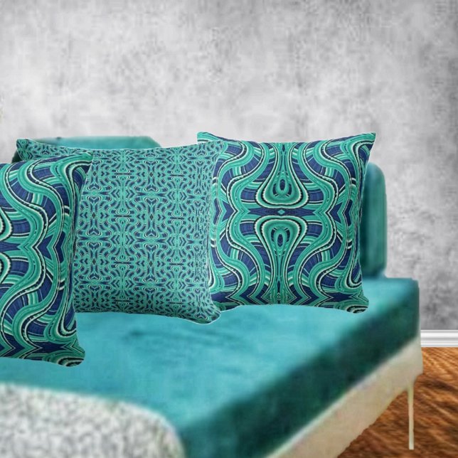 Highways II Cushion (This Highways Throw Pillow has two different sides, for a variety of looks to your decor!)