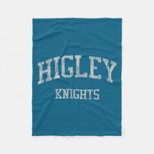 Higley High School Hs Gilbert Az Vintage Srts Fleece Blanket