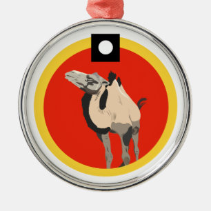 HiHo the Camel Metal Tree Decoration