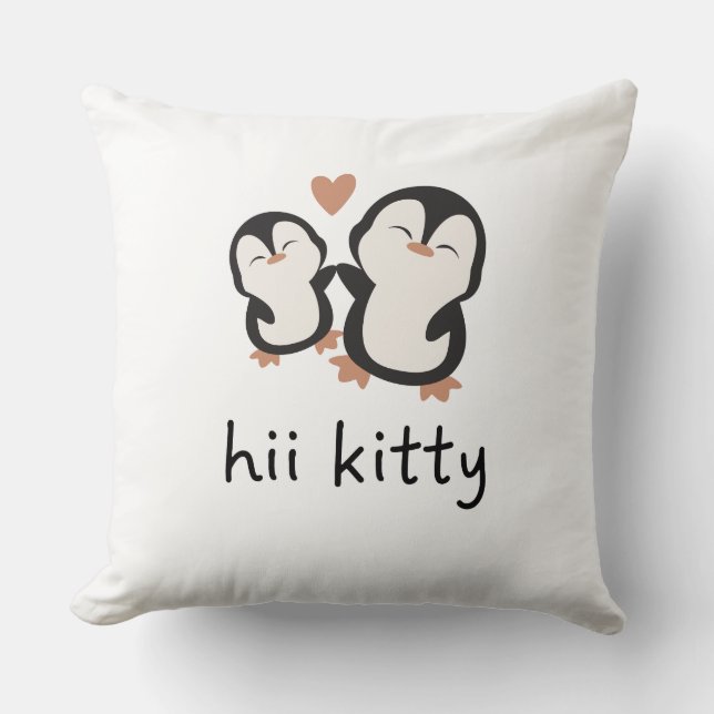 hii kitty  cute pillowcase cushion (Front)