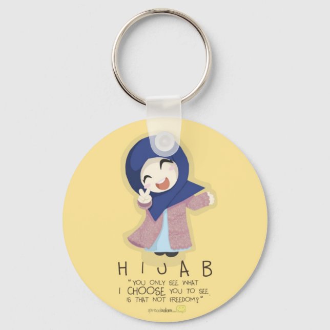 Hijab is Freedom Key Ring (Front)