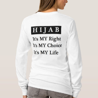 Hijab Life Long Sleeve T-Shirt (White)