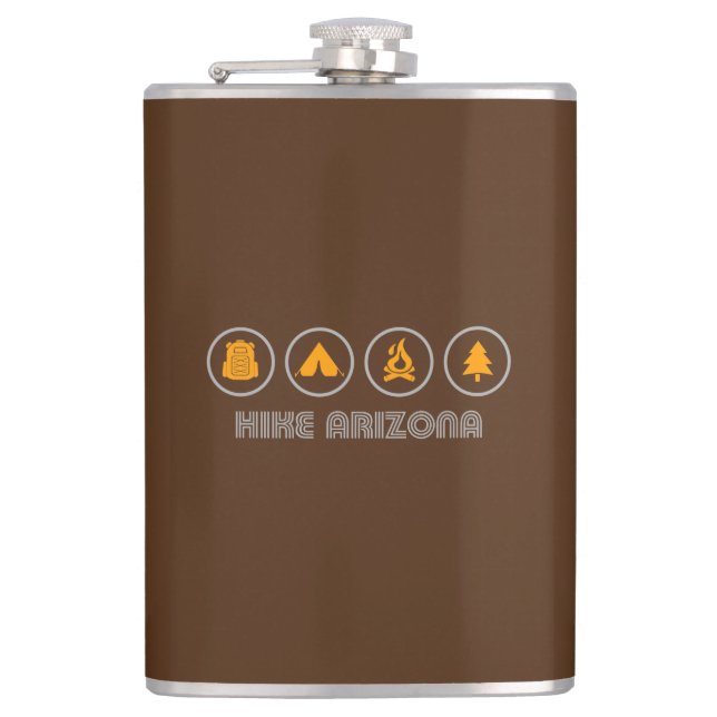 Hike Arizona Hip Flask (Front)