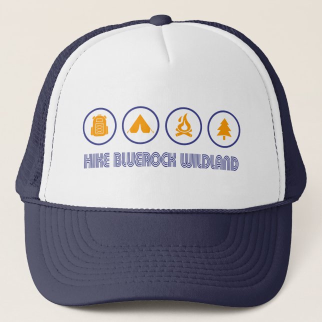 Hike Bluerock Wildland Provincial Park Trucker Hat (Front)