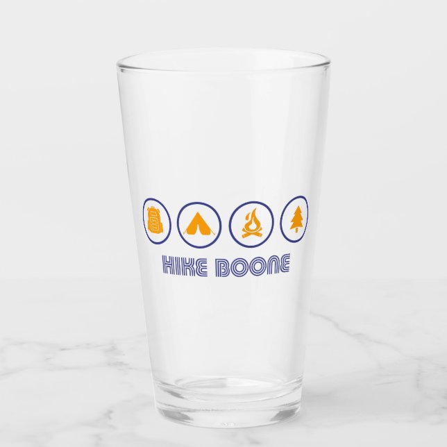 Hike Boone North Carolina Glass (Front)