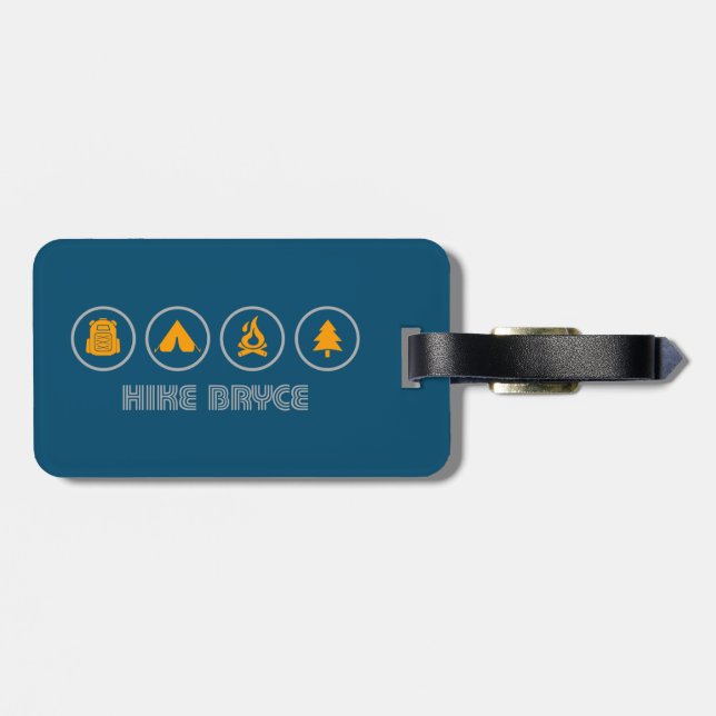 Hike Bryce Canyon National Park Luggage Tag (Back Horizontal)