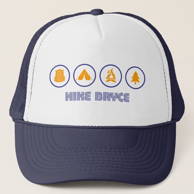 Hike Bryce Canyon National Park Trucker Hat (Front)