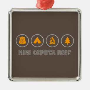 Hike Capitol Reef National Park Metal Tree Decoration