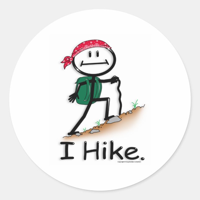 Hike Classic Round Sticker (Front)