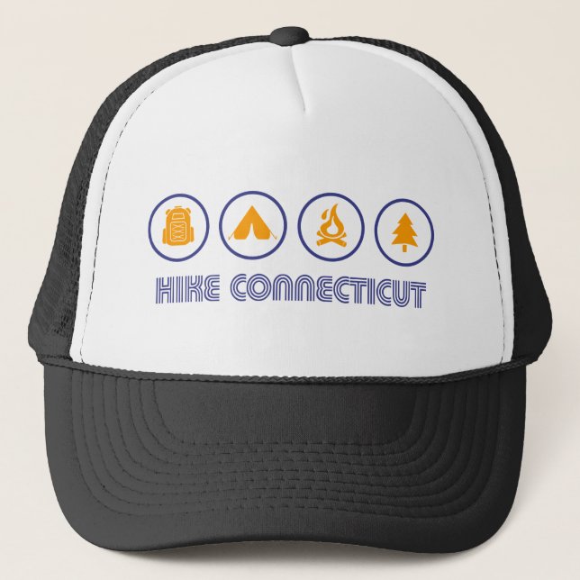 Hike Connecticut Trucker Hat (Front)