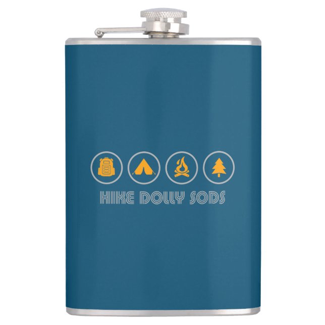 Hike Dolly Sods West Virginia Hip Flask (Front)