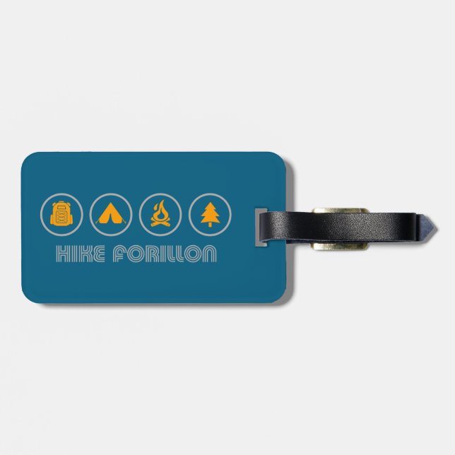 Hike Forillon National Park Luggage Tag (Back Horizontal)