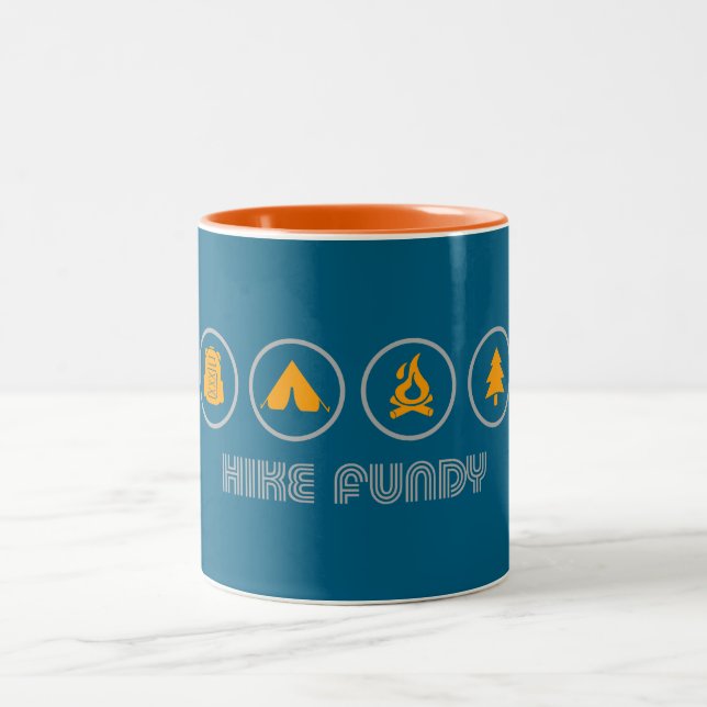 Hike Fundy National Park Two-Tone Coffee Mug (Center)