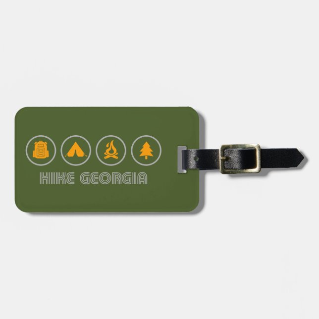 Hike Georgia Luggage Tag (Front Horizontal)