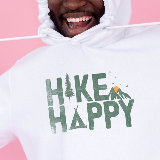 Hike Happy Camper Hiker Hiking Family Personalised Hoodie (Hike Happy Camper Hiker Hiking Family Personalized Hoodie)