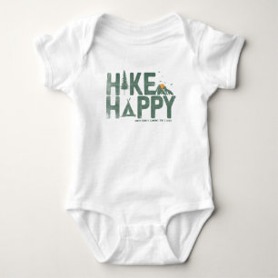 Hike Happy Camper Hiker Hiking Family Personalized Baby Bodysuit