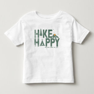 Hike Happy Camper Hiker Hiking Family Personalized Toddler T-Shirt