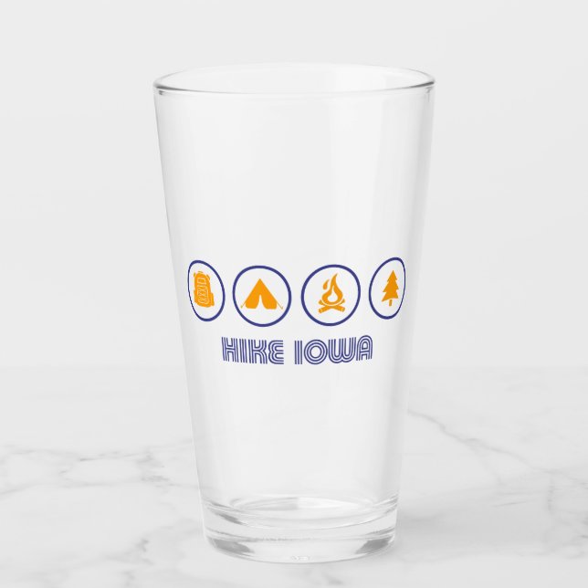 Hike Iowa Glass (Front)